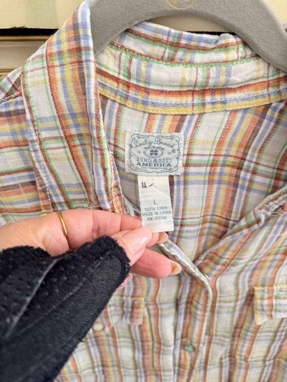 Lucky Brand Women's short sleeve shirt Size Large - Picture 3 of 6